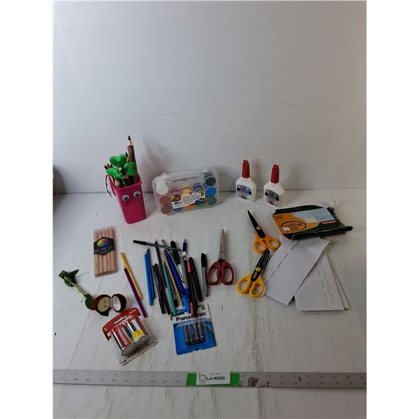 Pencil Crayons, Envelopes, Earrings, Misc. Cannot Ship