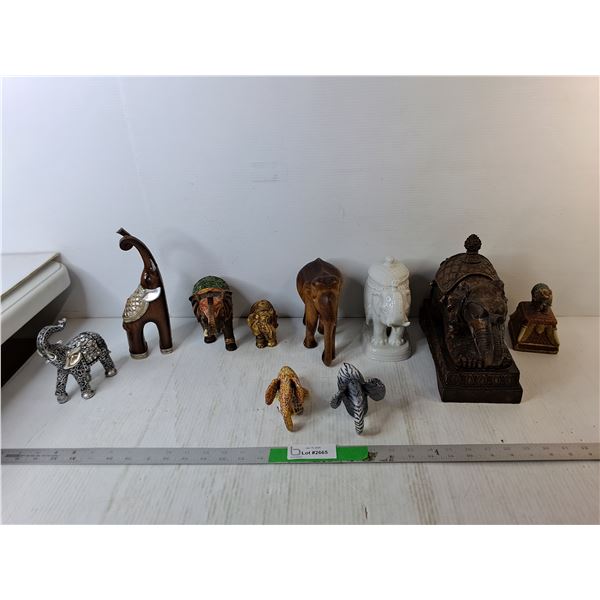 Decorative Elephant Lot Up to 11.5"