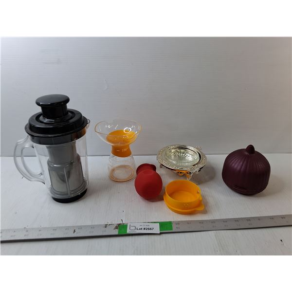 Ashtray, Onion Storage Container, Coffee Press, Misc.