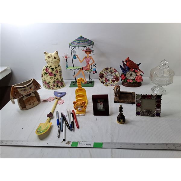 Desk Clock, Candy Dish, Photo Frames, Misc.