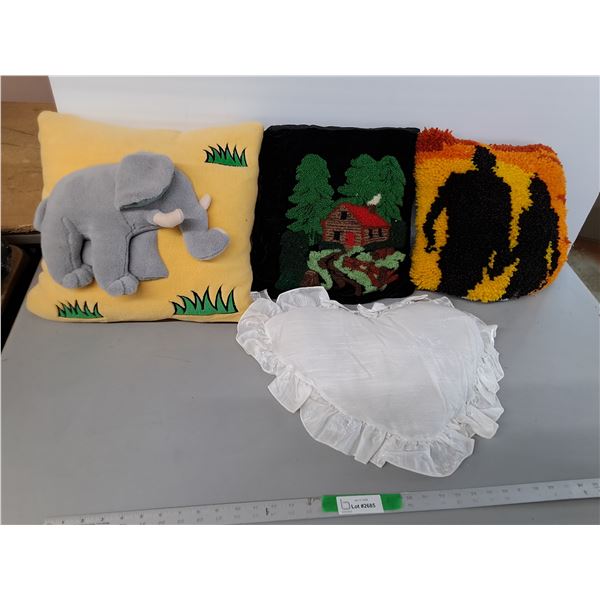 (4) Throw Pillows Up to 20"