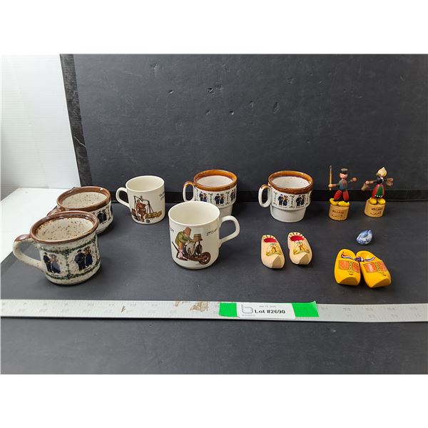 Dutch Style Mugs & Figurines