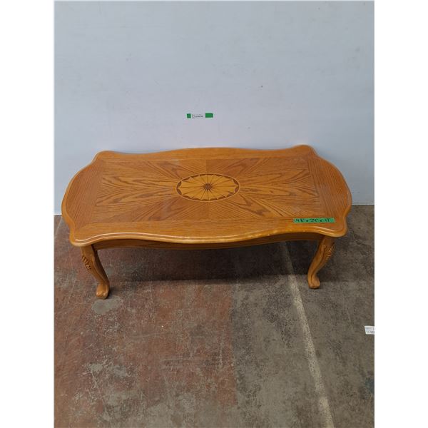 *Rectangular Clawfooted Coffee Table, Measurements are in Pics, CANNOT SHIP