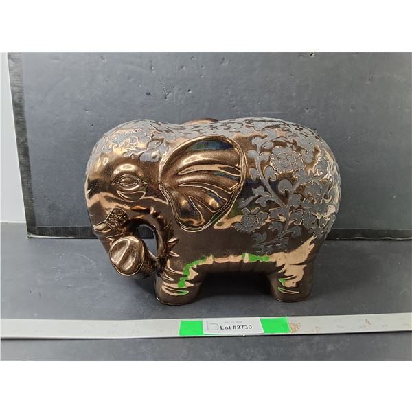 Ceramic Elephant Figurine 12"