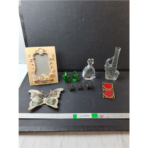 Photo Frame, Elephant Decanter- No Lid, Animal Figurines, Misc.