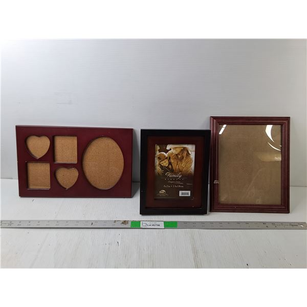 (3) Photo Frames Up to 13.75"
