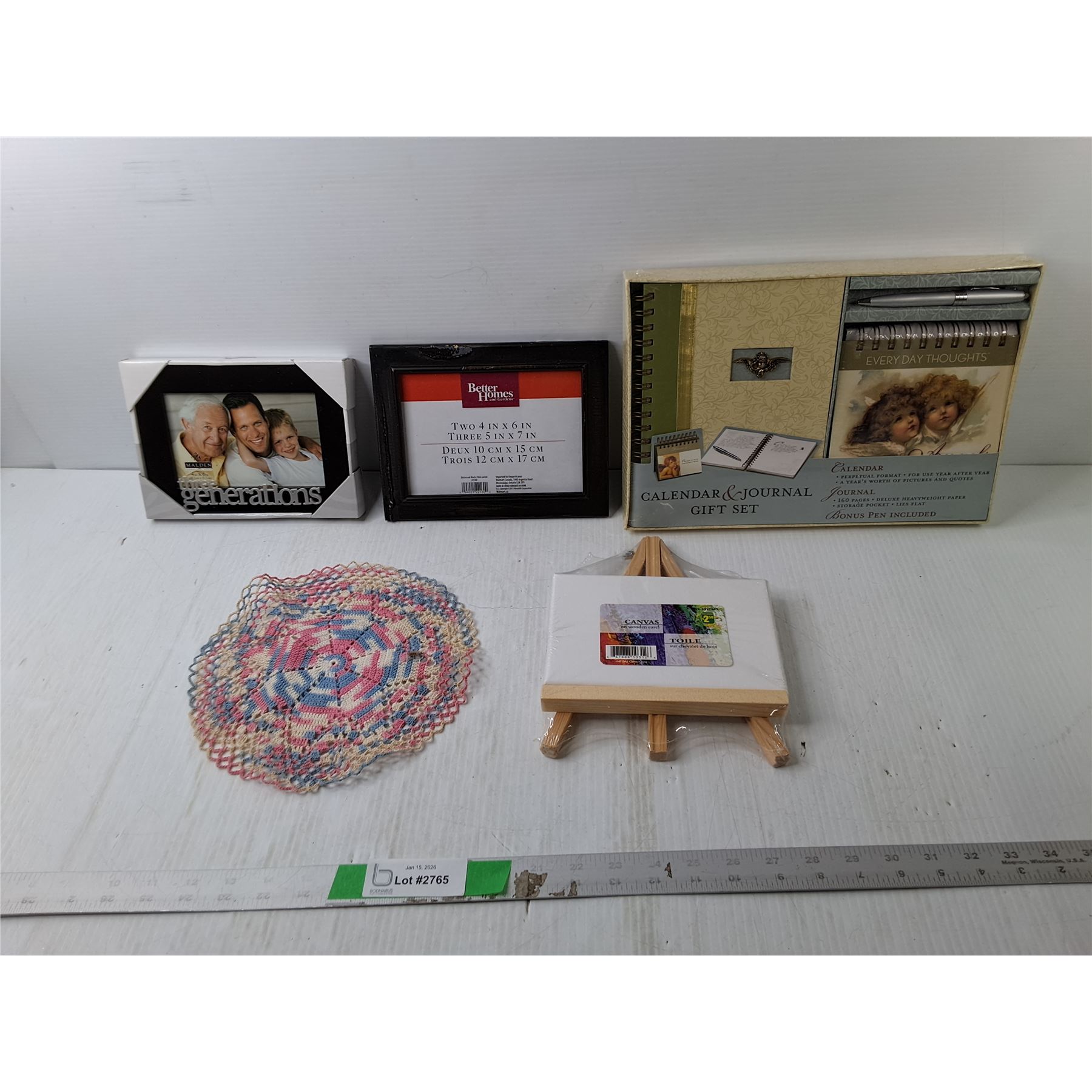 Photo Frames, Journal Gift Set, Doily, Misc. - Bodnarus Auctioneering