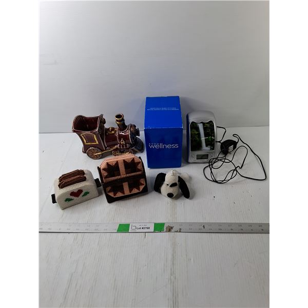 Alarm Clock- Powers On, Coasters, Train Storage Container, Misc.