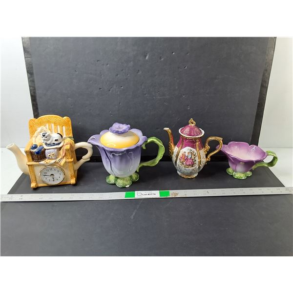 Decorative Teapots & Creamer - PICK UP PREFERRED