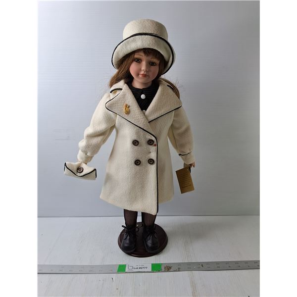 Stephanie 'The Prestige Collection' Porcelain Doll with Stand 23.5"