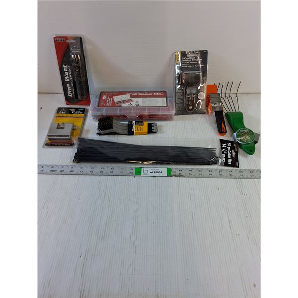 Flashlight,Heat Shrink Tube Assortment,Padlock,Cable Ties and more in pictures