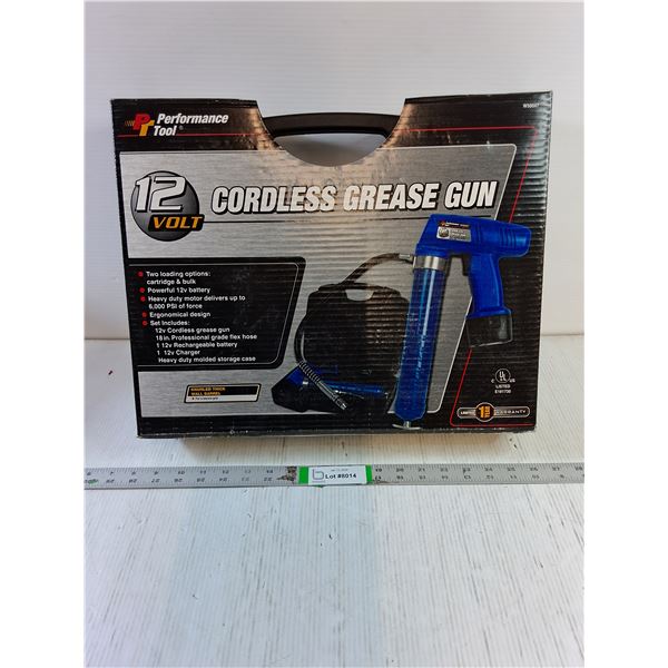 (1) Performance Tool 12 Volt Cordless Grease Gun NOS