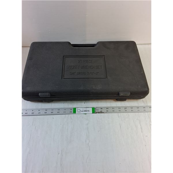 (1) Partial Socket Wrench Set-8 pieces out of 21