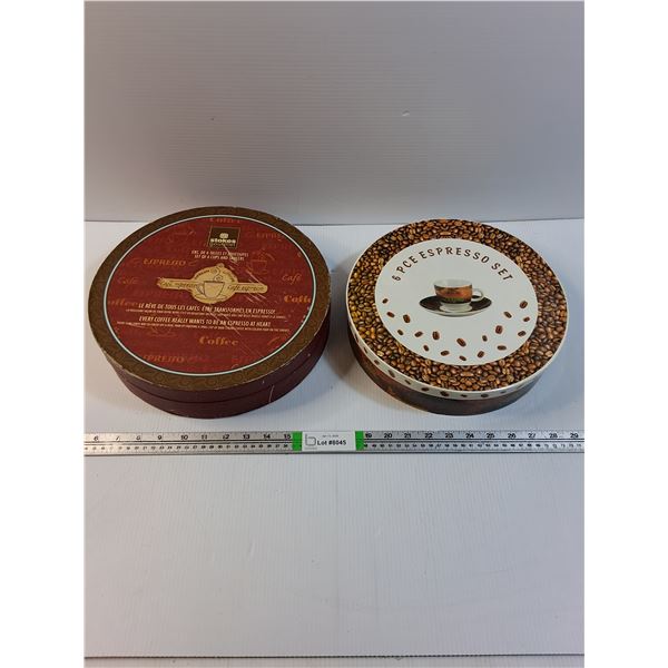 (2) 6 Piece Espresso Sets-appear to be unused