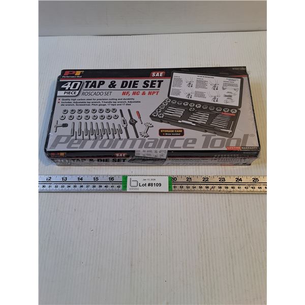 Performance Tool 40 Piece Tap&Die Set-sealed