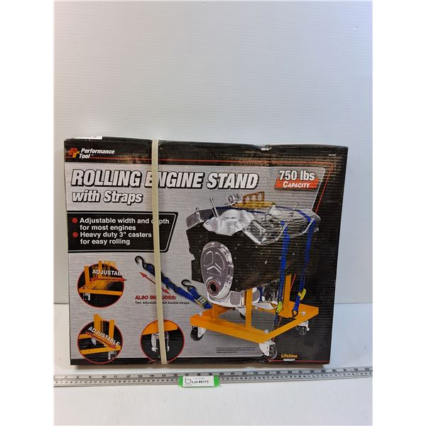 Performance Tool Rolling Engine Stand - 750lbs Capacity- CANNOT SHIP - Appears Sealed