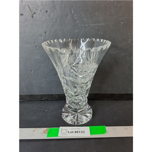 Crystal Vase 7.5"