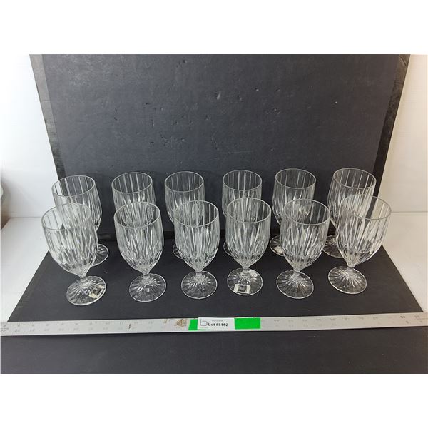 (12) Crystal Wine Glasses - PICK UP
