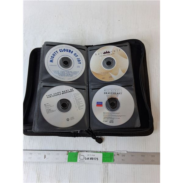 CDs & Case- Louis Armstrong, Nat King Cole, The Everly Brothers, Misc.