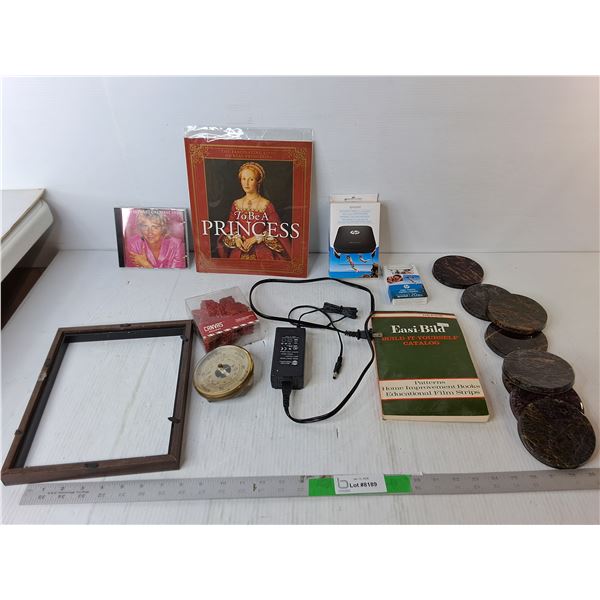 Sprocket Smartphone Printer- Appears NIB, Rost Stewart CD, To Be a Princess Book, Misc.