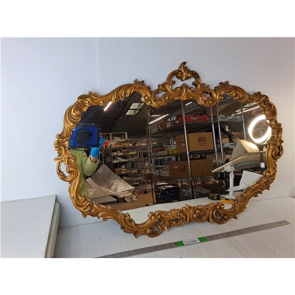 Plastic Decorative Mirror 38.5" x 26.5", Cannot Ship
