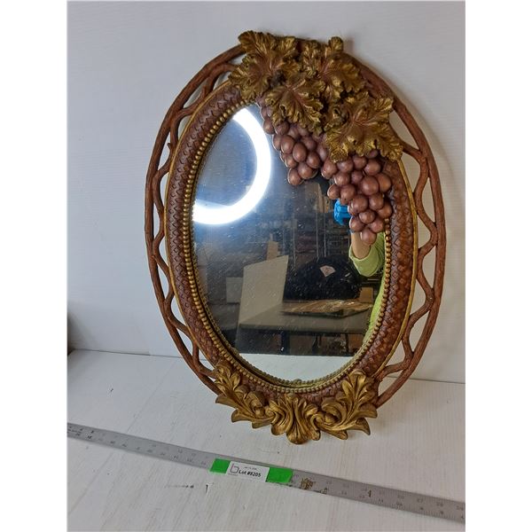 Grape Style Ceramic Mirror 24" - PICK UP