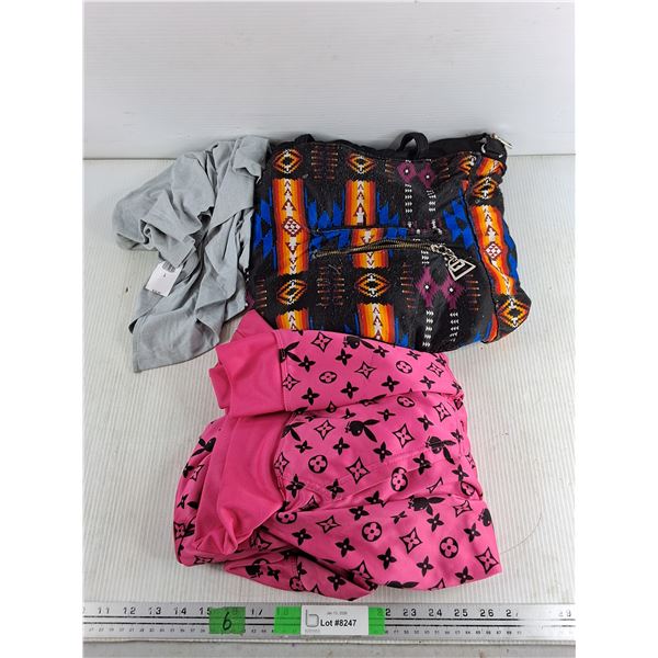 Louis Vuitton x Playboy Style Bunny Hug - Size S, Old Navy T Shirt - Size L, Indigenous Style Purse