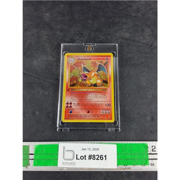 Pokemon Charizard Stage 2 Holographic Trading Card - CANNOT AUTHENTICATE