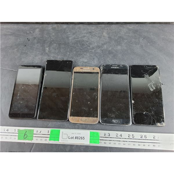 Alcatel & Samsung Smartphones,- As Is, For Parts