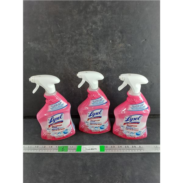 (3) 950ml Lysol Bathroom Foam Cleaner - New, PICKUP ONLY