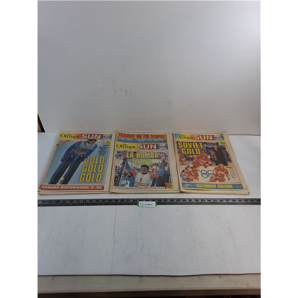 (3) The Olympic Sun Newspapers from February 25-27, 1988
