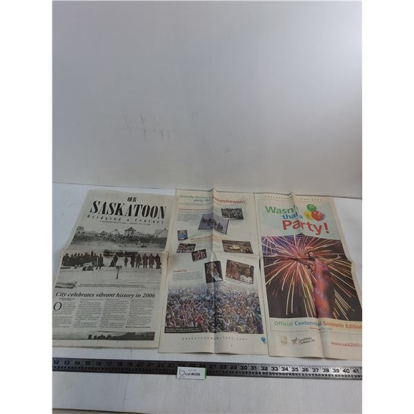 (3) Local Newspapers Commemorative of 2005