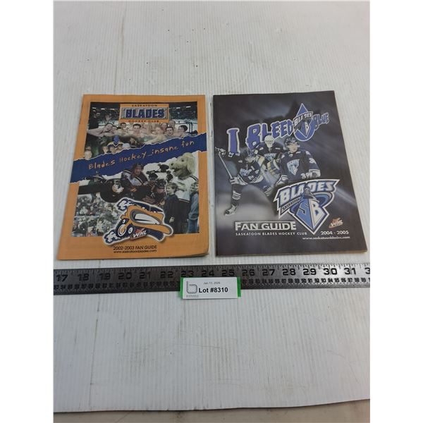 (2) Saskatoon Blades Fan Guides - 2002-03, 2004-05 Seasons