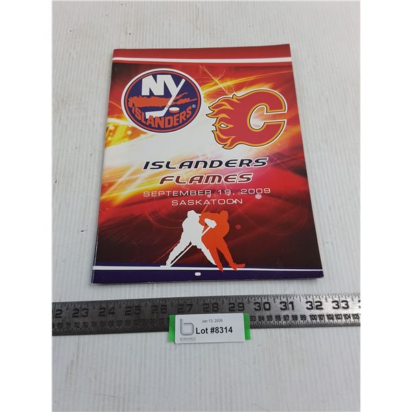NHL 2009 Game Program (New York Islanders vs. Calgary Flames)