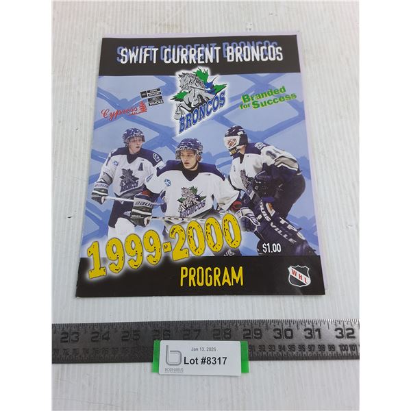 WHL Swift Current Broncos vs. Kootenay Ice 1999-2000 Game Program