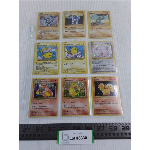 (9) Pokemon Collector Cards