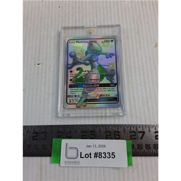 Mewtwo GX Pokemon Collector Card - Authenticity Not Guaranteed