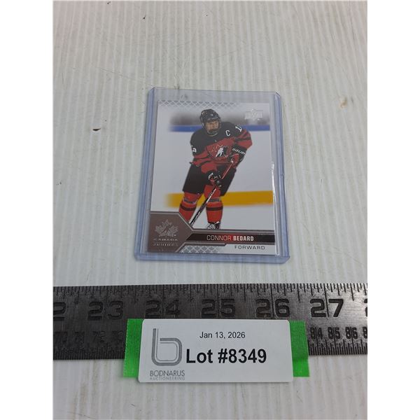 Upper Deck Connor Bedard Team Canada Juniors Collector Card - Authenticity Not Guaranteed