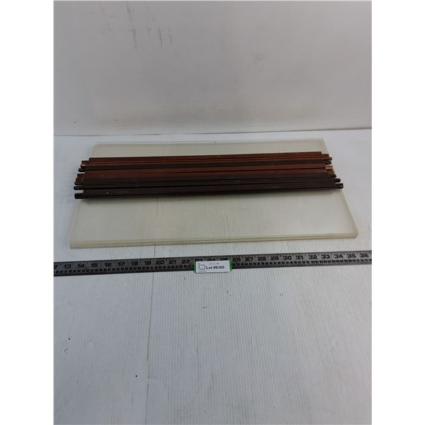 (7) Plastic Panels - 23" x 12" & 8 Wood-Frame 2' Edges