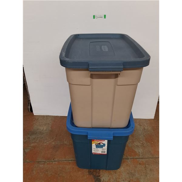 *(2) Roughneck Totes with Lids - PICK UP ONLY