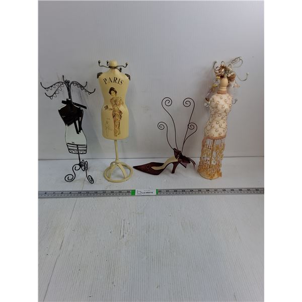(4) Jewelry Stands