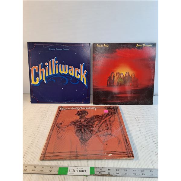 LP Albums (3)- Uriah Heep, Chilliwack- As Is
