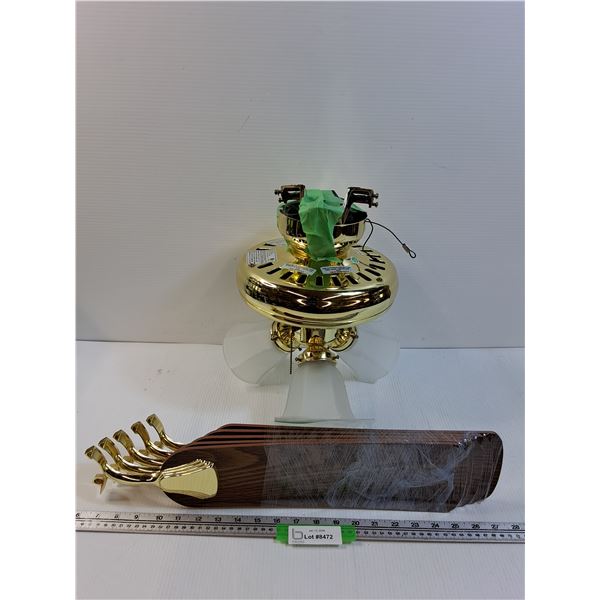 Ceiling Light & Fan - Hardware Appears All There -PICK UP ONLY