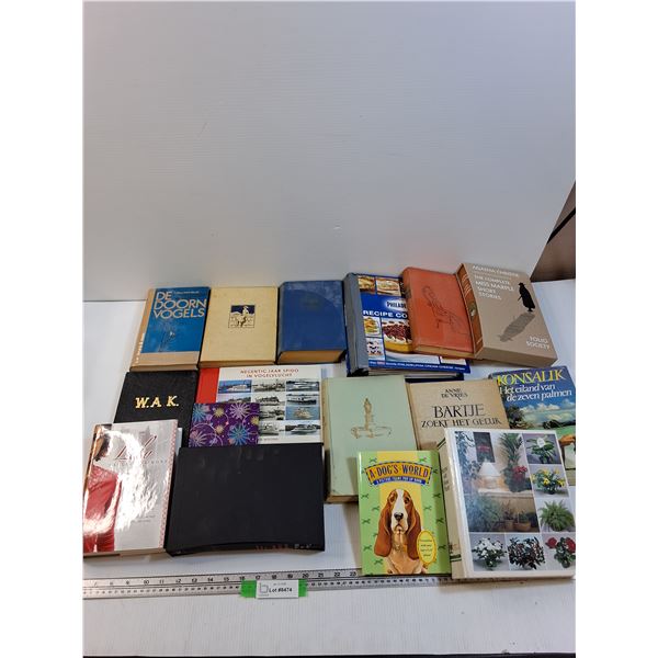 (16) Books: Cookbooks, Vintage Novels, Dutch Novels, Misc