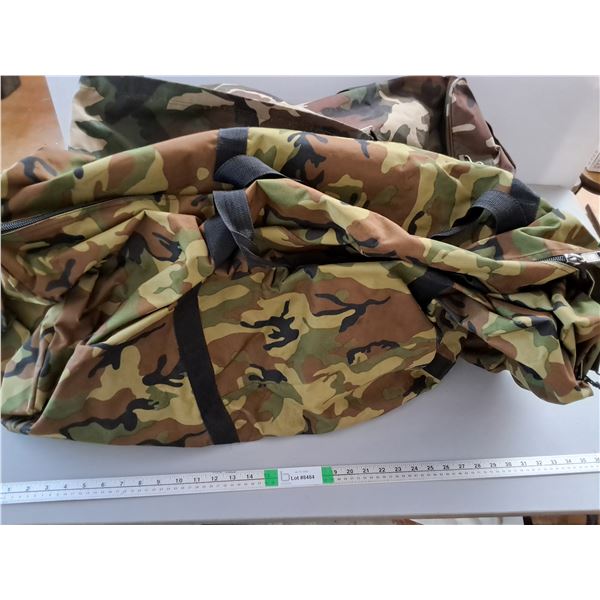 (2) Camo Duffle Bag- 30" x 19" x 18", Zipper Works