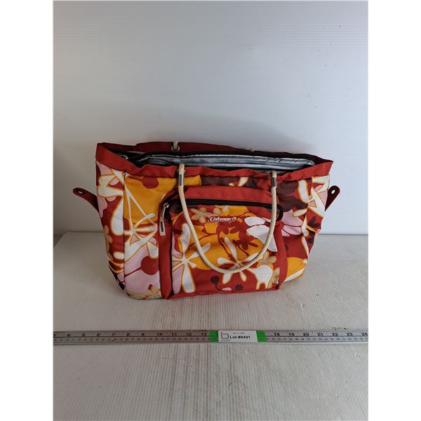 Coleman Cooler Bag- Zipper Works, 19" x 12"x 7"
