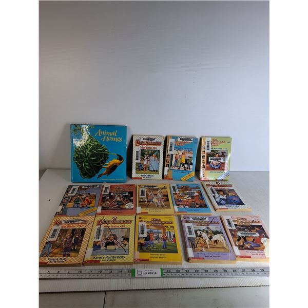 (13) Various Babysitters Club Books & 3-D Animal Book