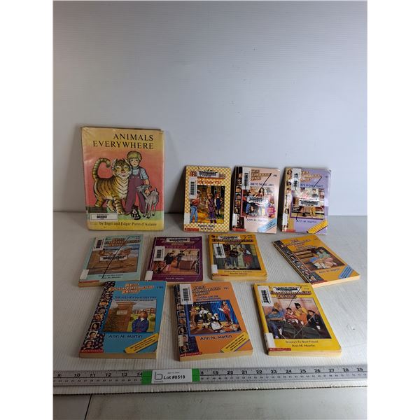 (10) Various Babysitters Club Books & Animals Everywhere Childerns Book