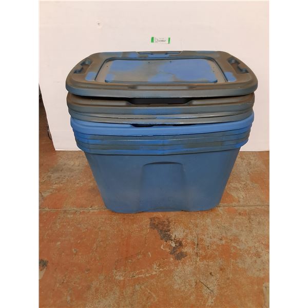 *(5)  Tuff Store Totes-68 L with Lids, Cannot Ship