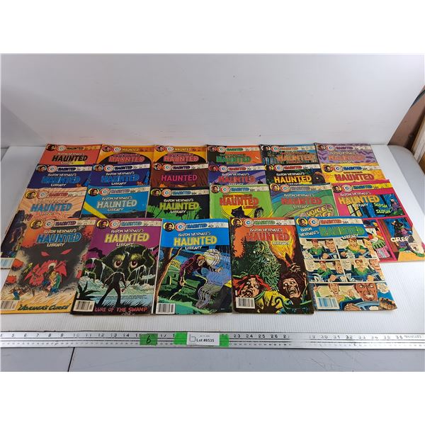 (23) Vintage Charlton Comics - Baron Weirwulf's Haunted Library Comics